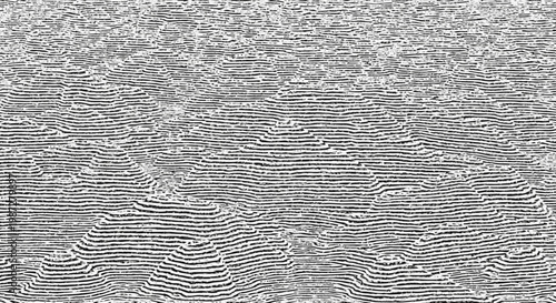 Black and white horizontal striped abstract pattern