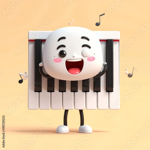 Piano cartoon