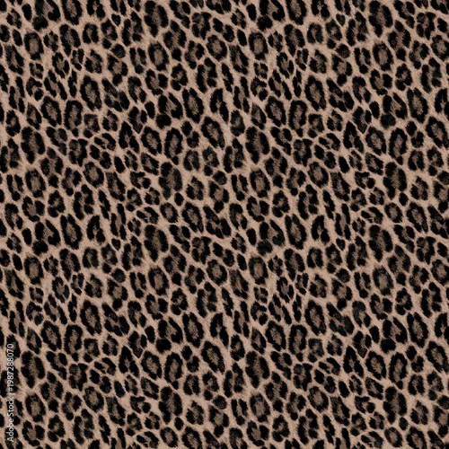 Fototapeta na wymiar Leopard print texture pattern in natural tones for fashion design and backgrounds