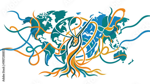 Global Network of Interconnected Data and Communications