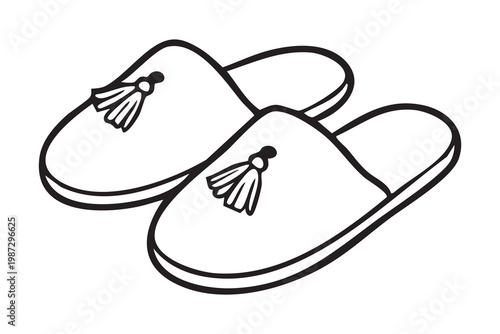 Soft slippers with plush design. Elegant lounge slippers offering comfort and indulgence at home. Pampering slippers with plush finish perfect for relaxation and luxurious selfcare routines