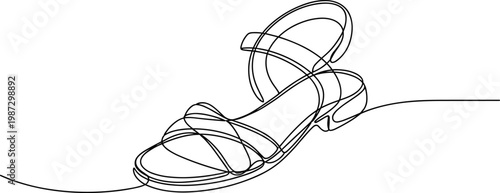 Minimalist black and white of a tangled ribbon twisted