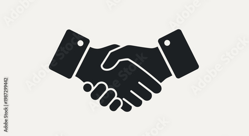 Handshake icon for business agreement.