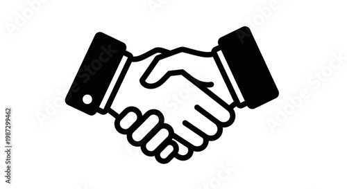 Handshake agreement and partnership concept.