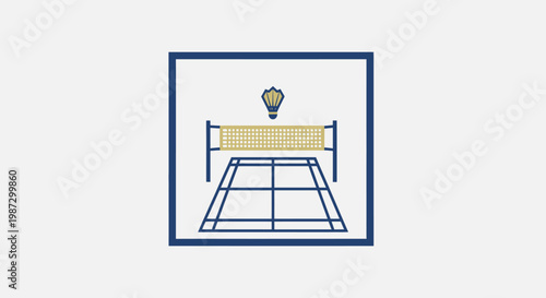 Graphic illustration of a tennis net.