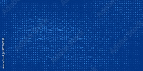 Triangles Halftone Pattern Vector Abstract Geometric Technology Background. Triangular Half Tone Texture. Minimal Style Dynamic Tech Wallpaper