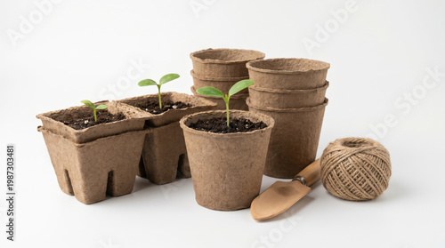 Seedling Pot Soil Gardening Sustainability Backyard Plant Eco friendly Green Growth Nature Organic Environment Home Living Small Young Sprout