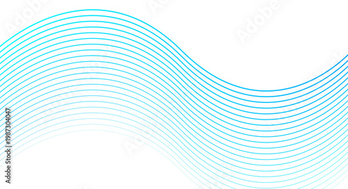 Futuristic Blue Wave Technology Background with Internet Data Network Speed