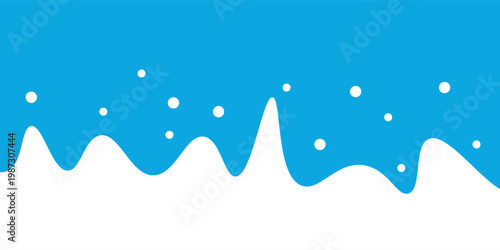 milk wave background, flat wave design shape, yogurt design element
