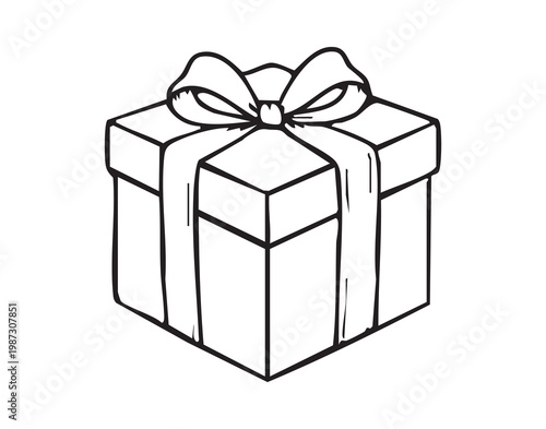 Festive gift anticipation. Unwrapping joy of holiday gifts. Excitement and cheer of opening birthday surprise boxes. Celebratory mood captured in handdrawn gift boxes and festive decorations