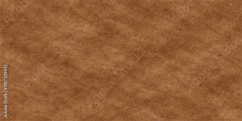 Vintage aged brown leather and parchment texture background with grunge antique paper surface and worn retro stained material design