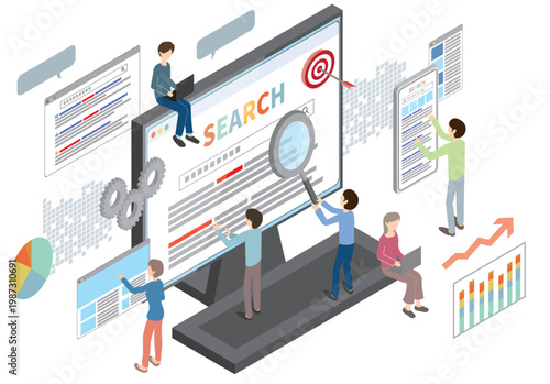 SEO対策をする人たち