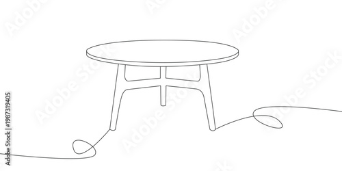 Modern wooden table isolated on white background, minimal furniture design with clean lines and realistic texture, stylish interior decor element for home or office, simple elegant tabletop for produc