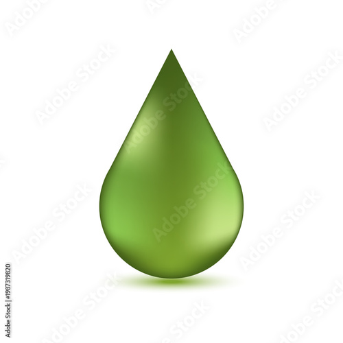 A realistic drop of olive oil, honey, collagen.	