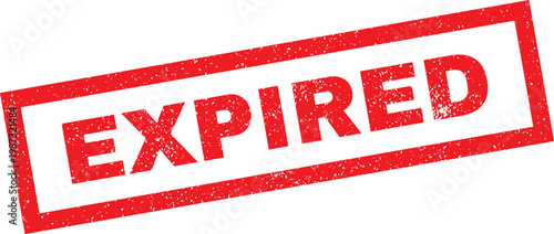 Red stamp marking something as expired