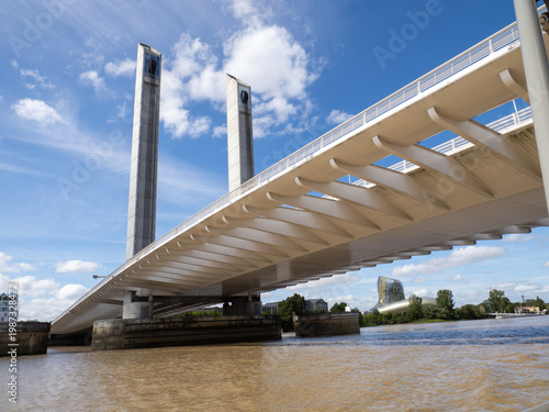 Photos Bordeaux, France - A view of the underside of the Pont Jacques Chaban-Delmas pas