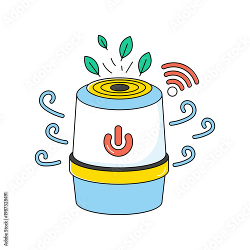 A premium download icon of smart humidifier