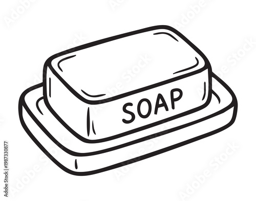 Ecofriendly bath product showcase. Crafted soap elegance on stylish dish with gentle lighting. Handcrafted cleansing bar placed on decorative dish emphasizing natural beauty and simplicity