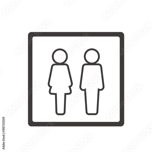 トイレ　ピクト　トイレマーク　ピクトグラム　サイン