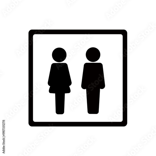 トイレ　ピクト　トイレマーク　ピクトグラム　サイン