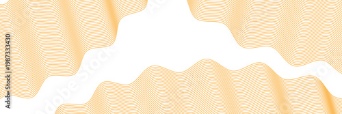 Yellow instant noodle, pasta and spaghetti texture with geometric wavy lines. Ramen, pasta vector pattern. Background abstract food illustration