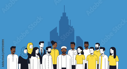 Diverse Group of People Together.