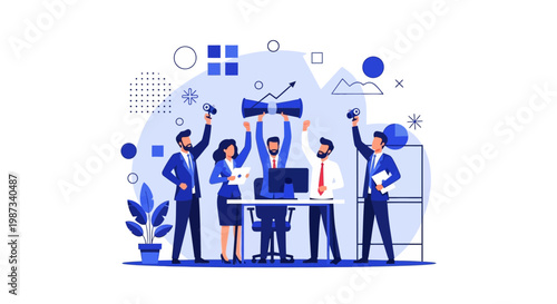 Business People Celebrate Success.