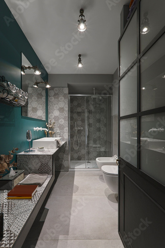 Modern bathroom interior