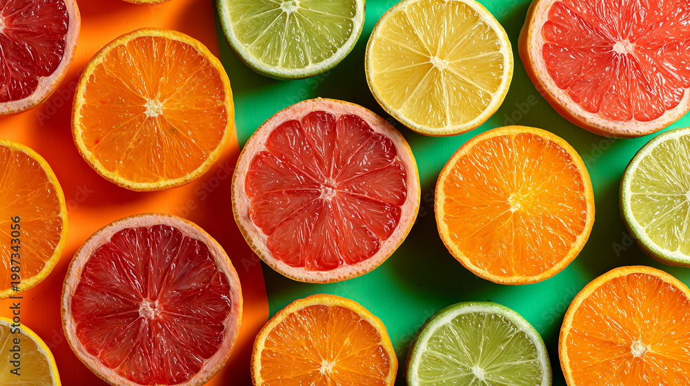 Obraz premium citrus fruit background
