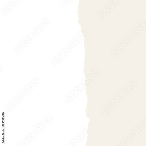 A torn piece of paper reveals a contrasting black and white background