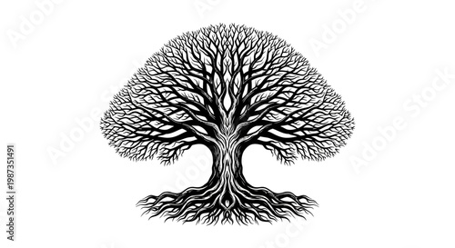 A detailed illustration of a tree.