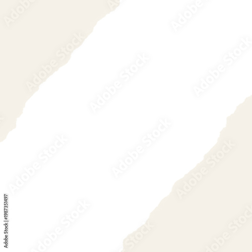 A torn piece of black paper on a white background