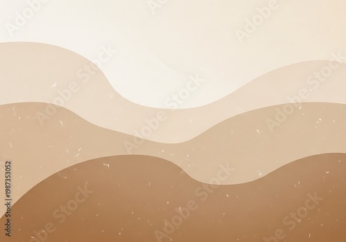 Soft Brown Wavy Abstract Landscape Background