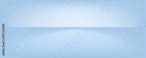 Blue studio room. Limbo light background. Abstract 3d backdrop for product presentation. Minimal wall scene. Showcase, promotion display