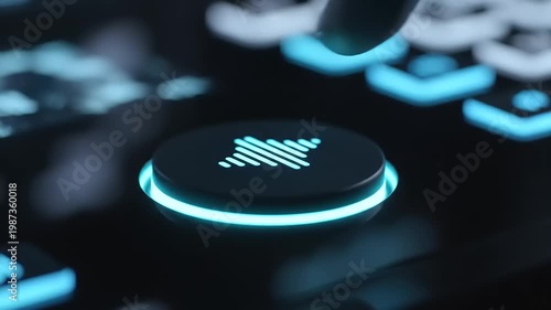 Close-up of wireless charging device.