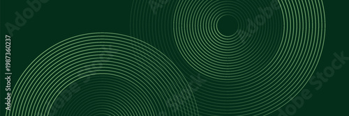 Dark green abstract background with diagonal rounded lines. Geometric stripe line art design. Simple geometric pattern. Modern graphic element. Suit for banner