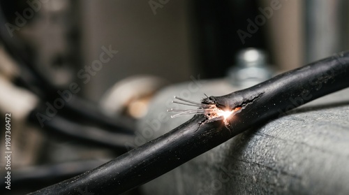 Wallpaper Mural Damaged Wire Inspection in Industrial Setting Torontodigital.ca