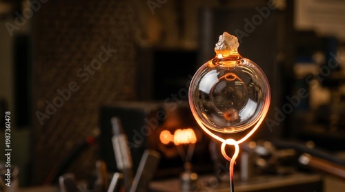 Wallpaper Mural Artisan Glassblowing in a Workshop Environment with Intricate Techniques and Warm Lighting Torontodigital.ca