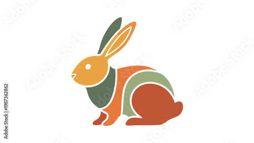 Abstract Geometric Rabbit Logo Design for Branding & Marketing