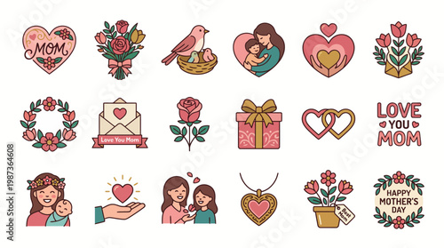 Happy Mother's Day Collection Heartfelt Greetings, Floral Designs, and Loving Moments for Mom