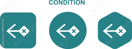 Medical Condition Icon Set in Flat Minimalist Style for Healthcare and App Design
