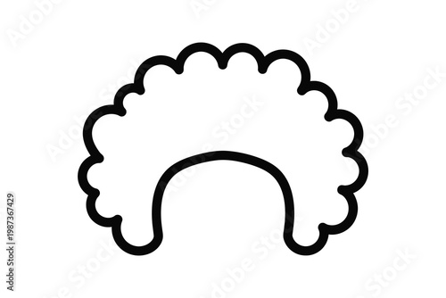 Simple and elegant wavy abstract shape illustration perfect for logos icons or decorative design elements