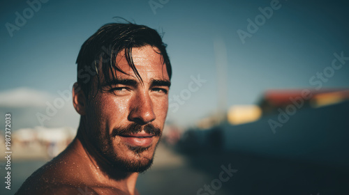 stunning portrait of saint nicholas in traditional attire set against clean monochrome background
