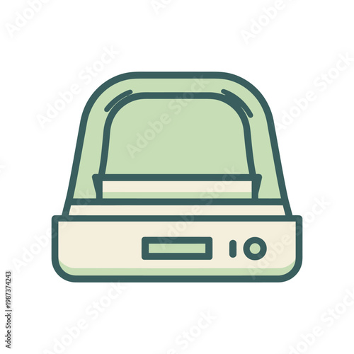 Electronic scale icon illustration ideal for measurement and weight