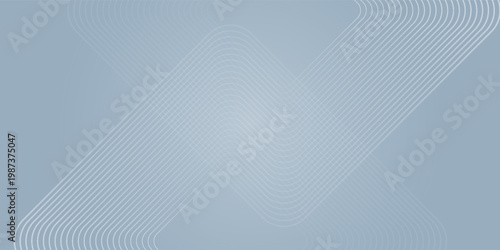 Abstract hexagon lines on gray background. Gradient geometric mnimalist graphic