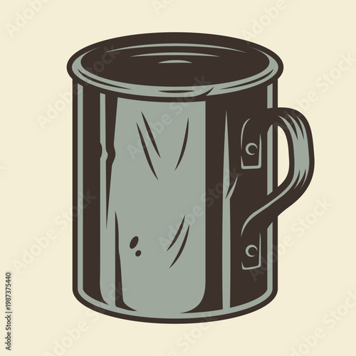 Camping mug for hot drinks