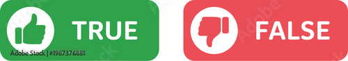 Like and dislike icon set, minimal solid vector icons featuring approval and rejection symbols with green red buttons for voting feedback and digital interaction UI design.