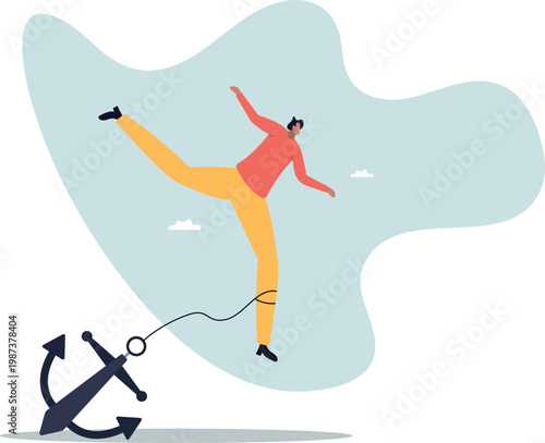 Career burden, held back or no career path in work,human life and situation.