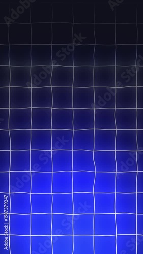 Blue Grid Background Animation Vertical