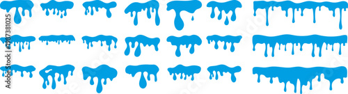 Curved headline and wavy header shape elements for modern graphic layout. Ideal for banners, posters, websites, and creative design compositions, adding dynamic movement and visual interest.